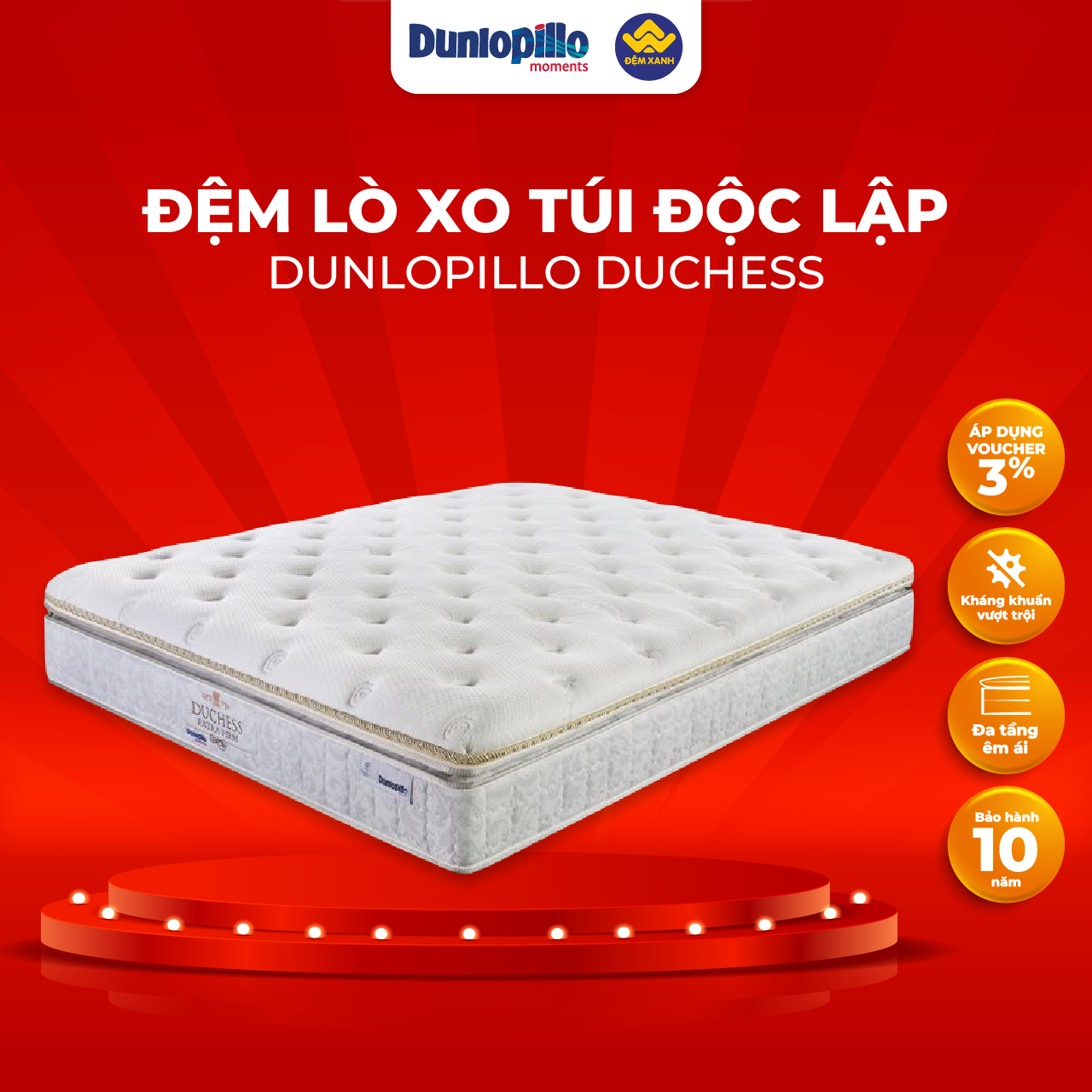 Tại sao nên mua nệm lò xo Dunlopillo?